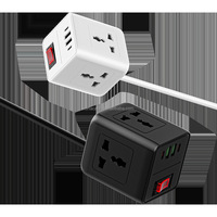 Adaptateur de voyage multifonctionnel de vente chaude TYPE C chargeant la bande d'alimentation de chargeur d'USB pour l'ordinateur portable caméra PC utilisé