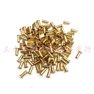 โรงงานผลิตแกนทองแดงแบบสวม ขนาดแกน 4 มม. ความยาวปลอก 10 มม. สำหรับท่อน้ำมัน แบบกดเข้ารูทรงกลม - Product Image 2