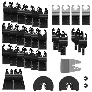 35PCS Different Sizes Multitool Wood Oscillating <strong>Mult</strong> <strong>Tool</strong> Saw Blades for Wood, Metal, Plastic, Nails - Product Image 4