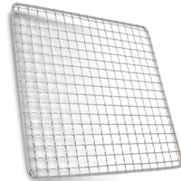 Grilles de barbecue jetables en acier doux de qualité alimentaire, en maille métallique déployée, polies, pour charbon de bois, usage commercial, OEM/ODM, taille personnalisée, bon marché