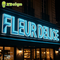 Lettres lumineuses LED personnalisées Infinity Abyss, étanches IPX7, enseigne 3D en acrylique semi-transparent, éclairage publicitaire pour voitures