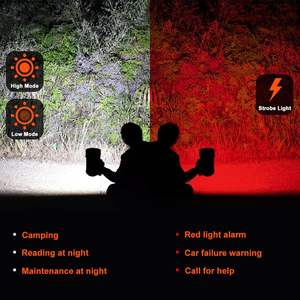 Linterna LED Potente de 1000LM al por Mayor, Ultra Larga Duración, Salida USB, Recargable, Banco de Energía, ABS, IP65, para Camping - Product Image 6