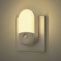 Veilleuses LED LOHAS avec capteur crépusculaire, lampe de chevet moderne et simple à intensité variable, veilleuse murale LED pour enfants, veilleuses à brancher pour chambre à coucher