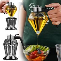 Haute qualité nouveau Design mode Intelligent quantitatif aliments sûr cuisine bouteille d'huile de cuisson verre Pot à huile transparent