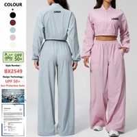 Ensemble de vêtements de sport pour femmes, veste et pantalon de randonnée, course à pied, golf, protection solaire UPF 50+, séchage rapide, coupe-vent, vêtements de sport d'extérieur
