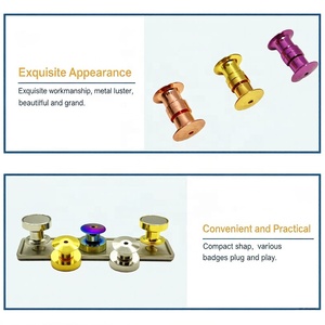 Fermagli in metallo con chiusura a scatto, coperture per spille, convertitori per fermagli da borsa, badge identificativi intelligenti con chiusura magnetica potente - Product Image 2