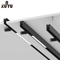 Système de rail de plafond encastré moderne pour intérieur commercial, éclairage LED magnétique 220V COB RGB intelligent sans fil en aluminium
