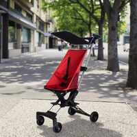 Poussette pliable en alliage d'aluminium JIANFAN, capacité de charge de 20 kg, pour enfants de 0 à 3 ans, chariot de voyage pratique