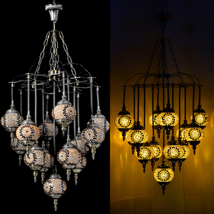 Lampadario in ambra colorato per lampade <span class=keywords><strong>a</strong></span> <span class=keywords><strong>sospensione</strong></span> per Hotel di medio oriente con lampada <span class=keywords><strong>a</strong></span> <span class=keywords><strong>sospensione</strong></span> per ristorante - Product Image 3