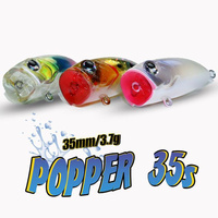 Leurre de pêche artificiel LureStorm 35 mm/3,7 g, appâts durs en plastique, popper, micro-leurres, pêche en eau douce