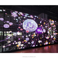 Pantalla LED Transparente con Control Inalámbrico WIFI, Muro Cortina de Vidrio para Plaza Comercial, Pantalla de Publicidad HD