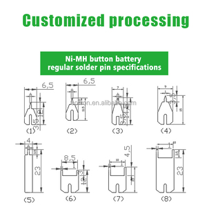Batteria a Bottone CR2032HR-T23 Resistente alle Alte Temperature, <span class=keywords><strong>3V</strong></span> 550mAh, per Sensore di Pressione Pneumatici - Product Image 4