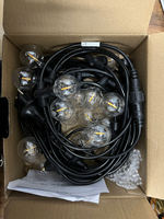 Guirlande lumineuse connectable IP65 G40 100m 100 ampoules, blanc chaud, dimmable, CRI80, garantie 3 ans, éclairage décoratif extérieur, à brancher