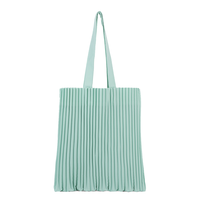 Sac à main plissé de grande capacité de style européen Sac fourre-tout tendance pour femmes et filles Sac fourre-tout plissé (avoine)