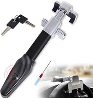 Verrou de volant avec alarme, antivol pour véhicule, verrou de sécurité universel pour voiture, camion, SUV avec avertisseur sonore et voyant LED