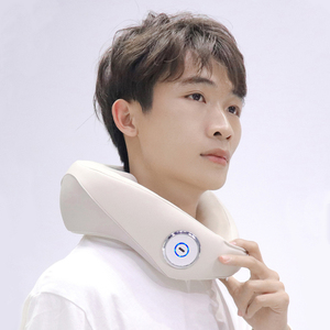 Almohada de Masaje Eléctrica para el Cuello con Gran Capacidad de Batería, <span class=keywords><strong>Shiatsu</strong></span> Profundo, Luz Roja, Compresa Caliente, Almohada de Amasamiento para el Cuello - Product Image 1