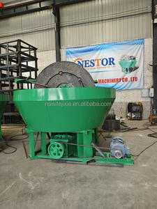 Broyeur à rouleaux humide, moulin à plaques humide pour l'or, machine de broyage à double roue - Product Image 3
