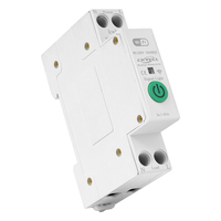 Disjoncteur intelligent Tuya MCB WiFi KWh, interrupteur domestique, contrôle à distance par téléphone portable, montage sur rail, 2P63A, OEM ODM, coupure 1P+N, 90-300V