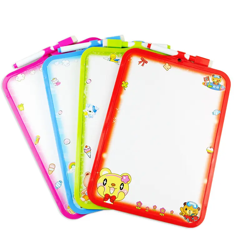 Presente das crianças Papelaria Set Escrita Board Mini Personalizado Branco ABS Whiteboard Notebook HX Whiteboard Tablet Suporte Magnético 200