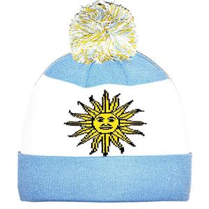 Bonnet de <span class=keywords><strong>ski</strong></span> en tricot doux et chaud avec motif jacquard personnalisé, bonnet à drapeau pour hommes et femmes - Product Image 3