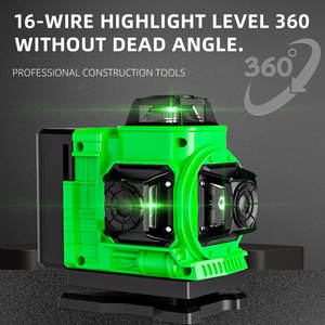 Nivel Láser Verde 4D de 16 Líneas, Mini, Alta Precisión, Grado Industrial para Exteriores, con Trípode y Control Remoto - Product Image 2