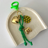Vente chaude bricolage pantoufles coquille conque étoile queue de poisson cerise pendentif porte-clés Simple pour amour sac à la mode coeur en alliage de Zinc