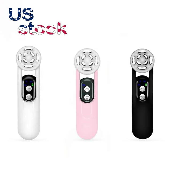 Mini uso domestico Rf Ems Led Light Therapy dispositivo facciale vibrazione Microcurrent Face Lift massaggiatore macchina rassodamento della pelle