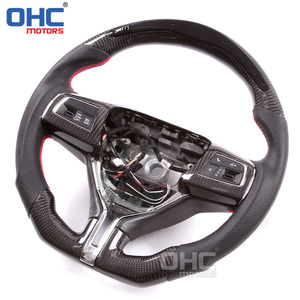 Volante de fibra de carbono para <span class=keywords><strong>Maserati</strong></span> <span class=keywords><strong>Ghibli</strong></span> Levante, OHC volante deportivo para motores, 2014, 2015, 2016, 2017, 2018, LED RPM - Product Image 1