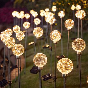 Luces Solares de Jardín LED con Forma de Globo, Resistentes al Agua, Decoración Portátil para Exteriores, Patio, Césped y Paisaje - Product Image 2