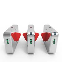 Tourniquet de parc d'attractions extérieur en acier inoxydable avec protection IP54, à double sens, à code QR rapide, à volet optique et à portillon pivotant pour billetterie