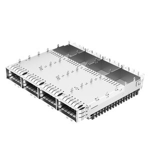 2170790-2 TE Compatible Trou traversant 1x4 Ports Light Pipe Cage SFP à ajustement serré avec dissipateur <span class=keywords><strong>de</strong></span> chaleur - Product Image 2