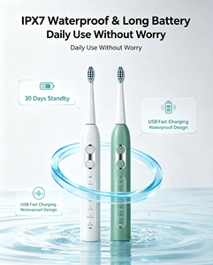 Wholesale Rechargeable Sonic Electric <strong>Toothbrush</strong> 5 Modes Oral Care Whitening Sonic <strong>Toothbrush</strong> With Travel Case OEM Custom - Product Image 1