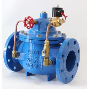 Vanne de régulation électrique DN100 PN1.6 de type pilote pour les systèmes d'alimentation en eau et de protection incendie - Product Image 4
