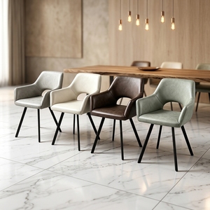 Sedia da Pranzo Moderna di Lusso per Esterni, Arredamento per Sala da Pranzo e Ristorante, Mobili per la Casa in Stile Scandinavo di Alta Qualità - Product Image 1