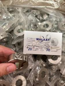 MALAXY collier de verrouillage à dégagement rapide en acier inoxydable laiton aluminium 1 2 deux pièces fendues hexagonales vis de réglage arbre collier de serrage - Product Image 4