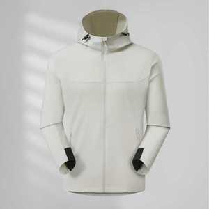 Hooded Thin High Elastic Single Layer Windbreaker <b>Jacket</b> With Inner Liner For Workwear Winter Use - Product Image 3