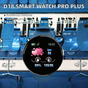 Smartwatch D18 con Monitoraggio della Frequenza Cardiaca, Display TFT, Impermeabile IP68, Sistema Windows Mobile, Funzione di Controllo Remoto D18S Pro <span class=keywords><strong>Plus</strong></span> - Product Image 2