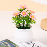 Mini Tournesol Artificielle Pot Micro Paysage Ornements Décoratifs En Plastique Fleurs Artificielles Bureau À Domicile Accessoires Décoratifs