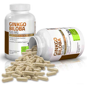 Kapsul <span class=keywords><strong>Ginkgo</strong></span> Biloba 500 mg, kekuatan ekstra 500 mg Per layanan mendukung fungsi otak & Dukungan memori untuk pria dan wanita - Product Image 3