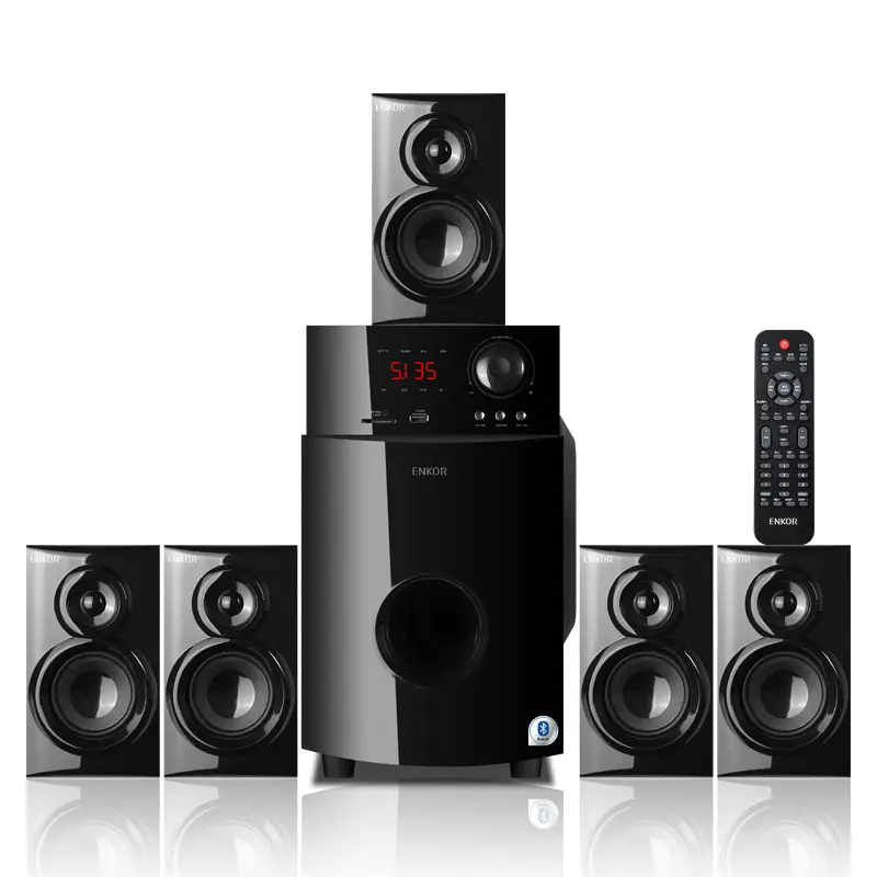 Kualitas Suara HD Stereo Surround Koneksi Nirkabel Subwoofer Portabel Studio Power Pro Audio Speaker Bertenaga Aktif