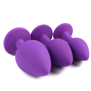 Lila Silikon Anal Plug & Juwel Butt Plug Set Unterwasser Thema Sexspielzeug für Frauen Anal Spielzeug für Frauen - Product Image 4