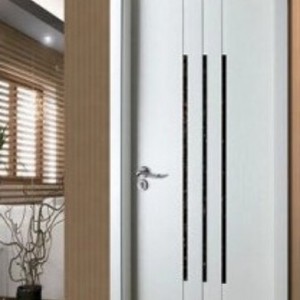 Puerta Corredera Interior de Madera Compuesta Sólida sin Pintura Antirrobo, Juego Completo Ecológico al por Mayor - Product Image 2