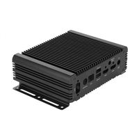 Carcasa de PC Industrial de Escritorio, Montable en Rack, Mini, Sin Ventilador, Personalizada, de Aluminio, con Certificación RoHS, Componentes, Accesorios, Gadget Plus