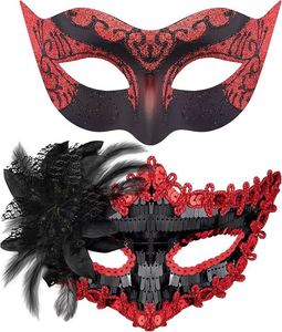Masque de mascarade à paillettes laser pour femmes, masques vénitiens brillants pour les yeux, accessoires pour fêtes de Noël, bals de danse, cosplay, décorations de Mardi Gras - Product Image 5