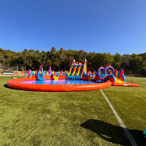 Parc aquatique <span class=keywords><strong>gonflable</strong></span> avec <span class=keywords><strong>toboggan</strong></span> aquatique, <span class=keywords><strong>toboggan</strong></span> en PVC Jmper avec <span class=keywords><strong>piscine</strong></span>, <span class=keywords><strong>piscine</strong></span>, amusement pour l'été - Product Image 6