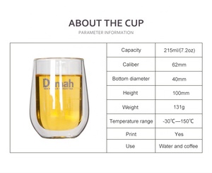 Verres à <span class=keywords><strong>Latte</strong></span> <span class=keywords><strong>Macchiato</strong></span> de qualité professionnelle, résistants à la chaleur, à <span class=keywords><strong>double</strong></span> <span class=keywords><strong>paroi</strong></span>, compatibles lave-vaisselle et micro-ondes (180 degrés). - Product Image 6