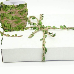 Bán Buôn Tự Nhiên Đay Twine Với Màu Xanh Lá Cây Lá Hoa Giáng Sinh Tốt Nghiệp Halloween Của Mẹ Ngày Gói Vải Bố Lá Ribbon - Product Image 4