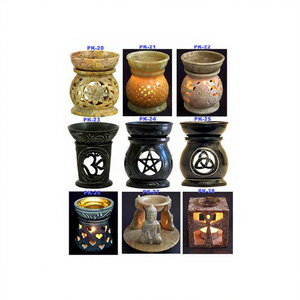เตาเผาน้ำมันหอมระเหยหินสบู่อินเดีย ทนทาน สำหรับตกแต่งบ้าน - Product Image 1