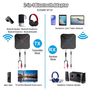 Adaptateur émetteur-récepteur BT 5.0 2 en 1, prise audio 3,5 mm, <span class=keywords><strong>convertisseur</strong></span> sans fil TX RX BT, prend en charge la connexion de 2 appareils - Product Image 4