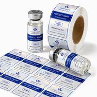 Étiquettes personnalisées pour flacons de 3 ml, 5 ml, 10 ml, 20 ml, 30 ml, étiquettes adhésives en vinyle imperméables pour peptides, autocollants pour peptides